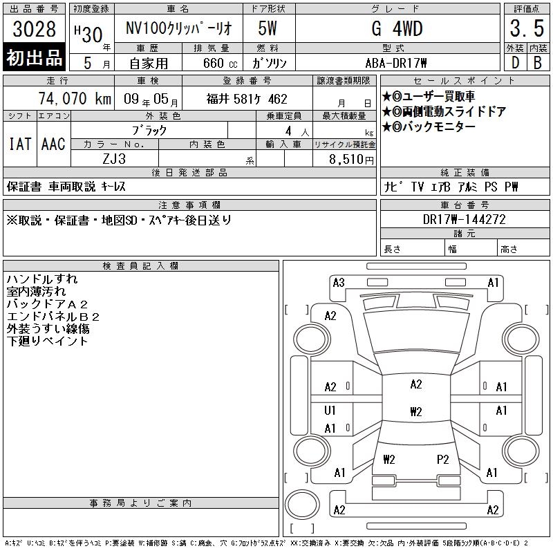 NISSAN NV100 CLIPPER