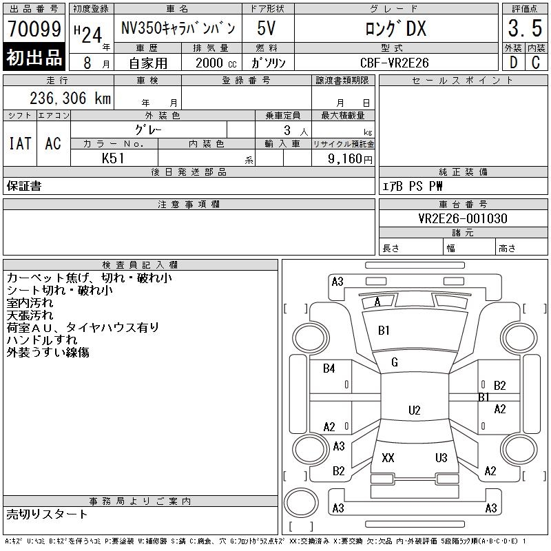 NISSAN NV350 CARAVAN
