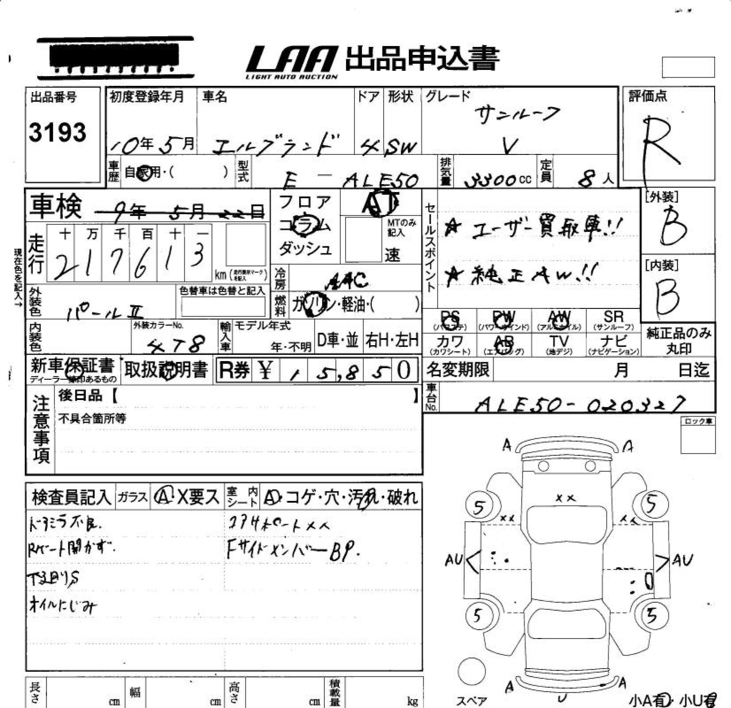 NISSAN CARAVAN ELGRAND