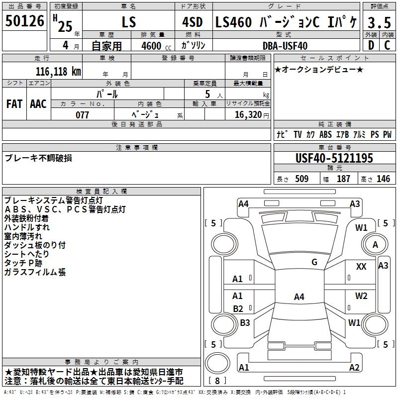 LEXUS LS460