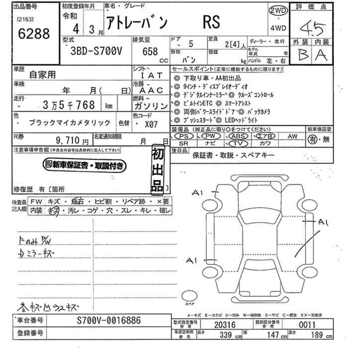 DAIHATSU ATRAI