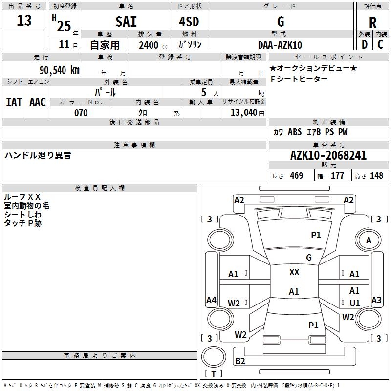 TOYOTA SAI