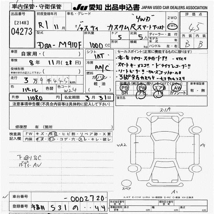 SUBARU JUSTY