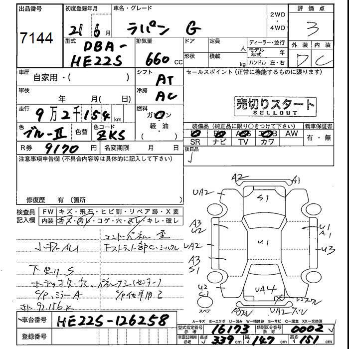 SUZUKI ALTO LAPIN
