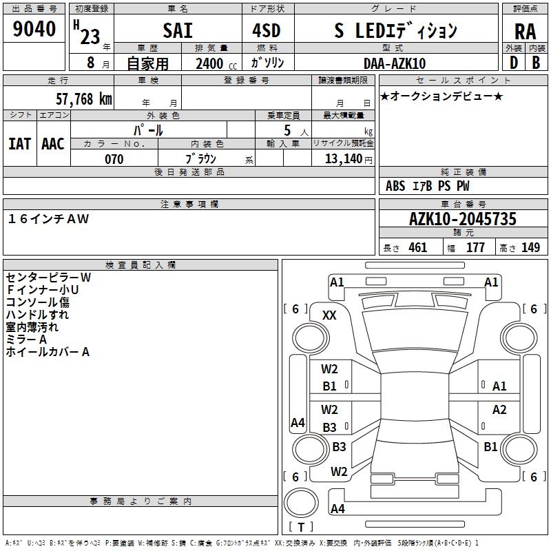 TOYOTA SAI