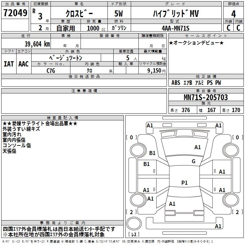 SUZUKI XBEE