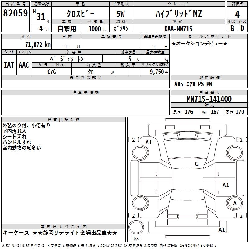 SUZUKI XBEE