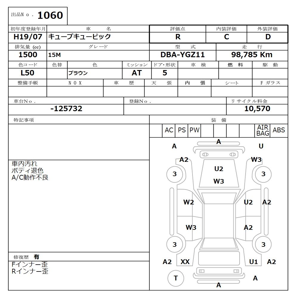 NISSAN CUBE CUBIC