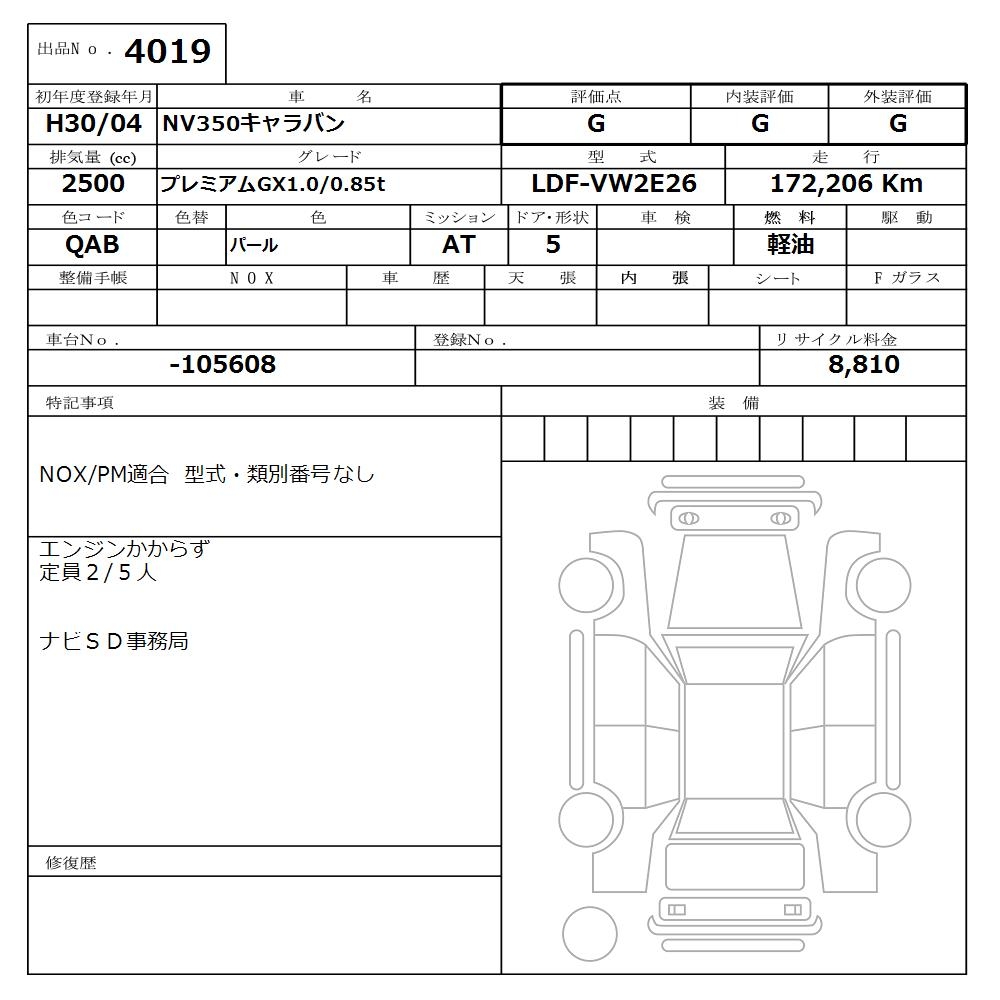 NISSAN NV350 CARAVAN