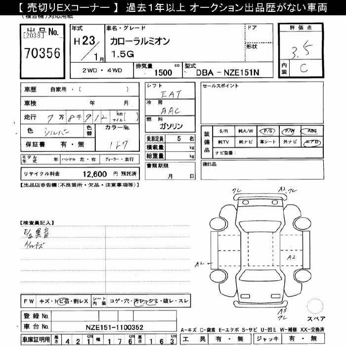 TOYOTA COROLLA RUMION