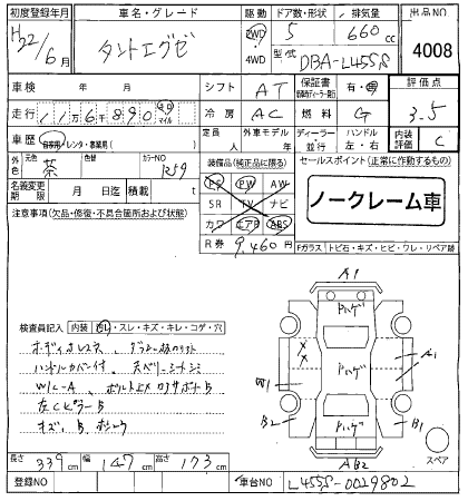 DAIHATSU TANTO EXE