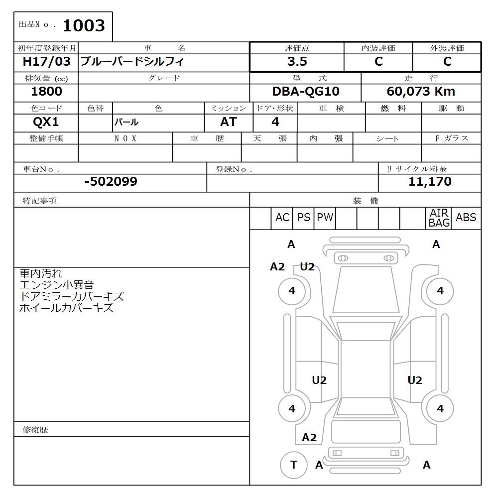 NISSAN BLUEBIRD SYLPHY