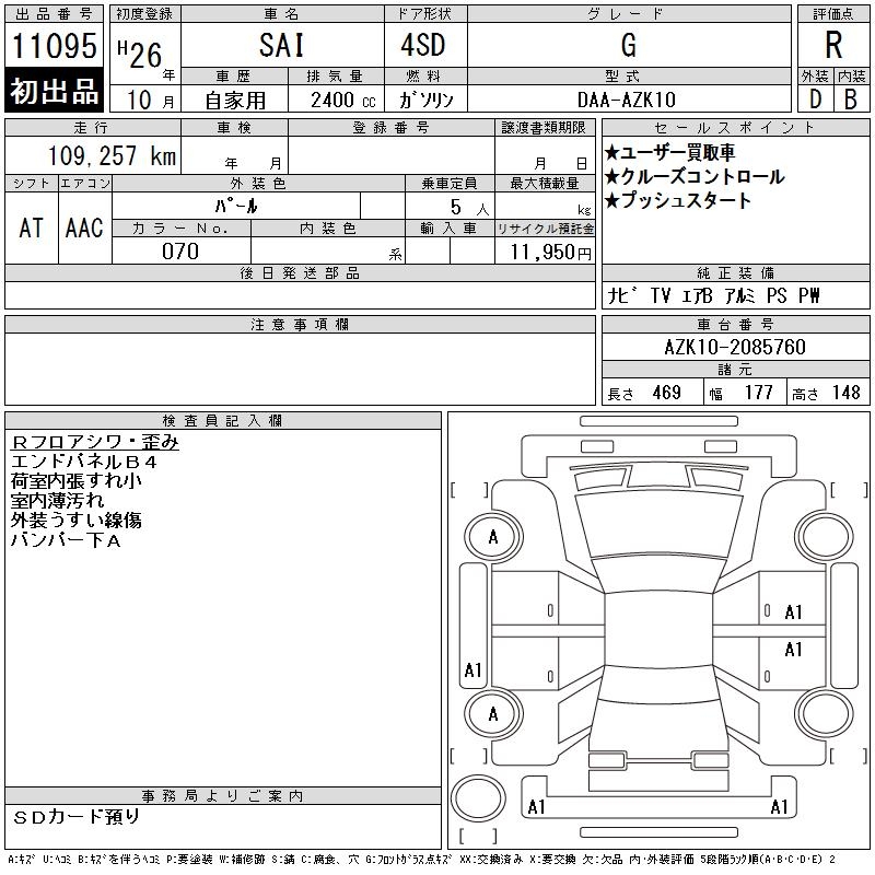 TOYOTA SAI
