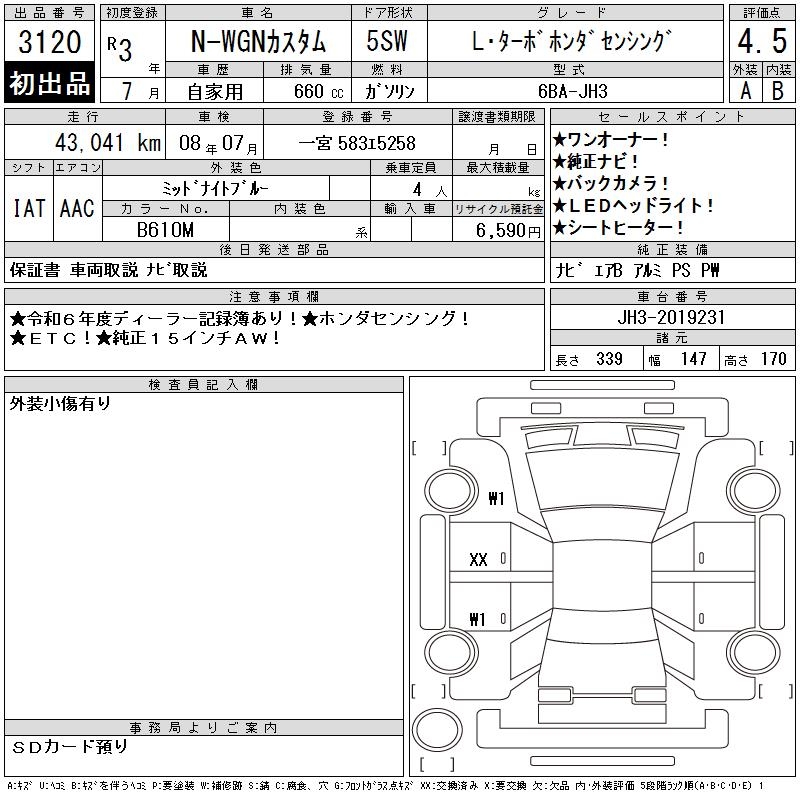 HONDA N-WGN
