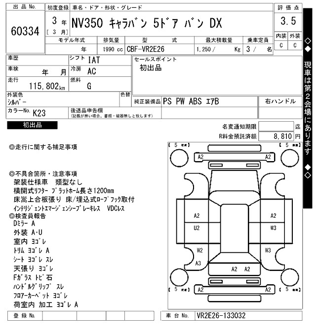 NISSAN NV350 CARAVAN