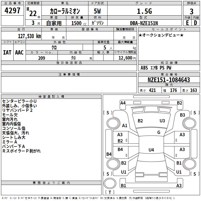 TOYOTA COROLLA RUMION