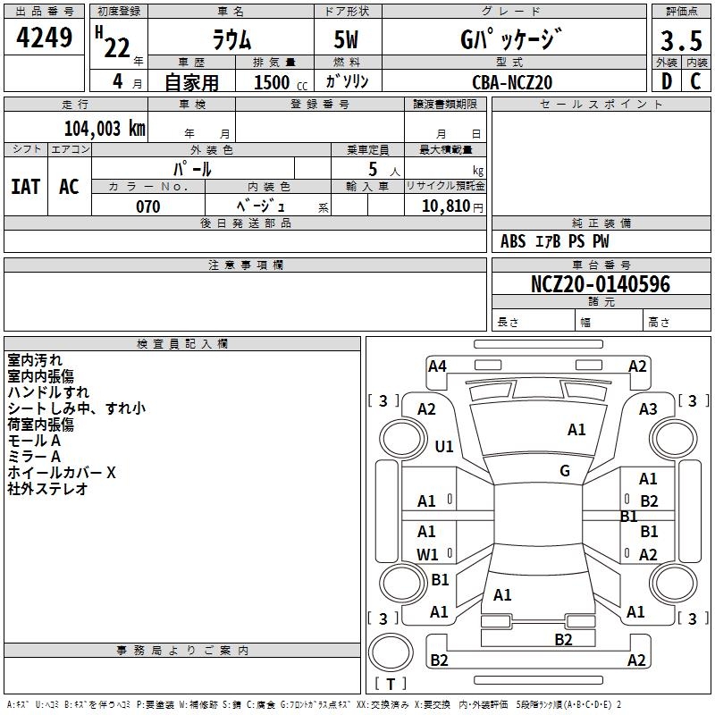 TOYOTA RAUM