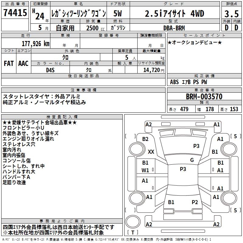 SUBARU LEGACY
