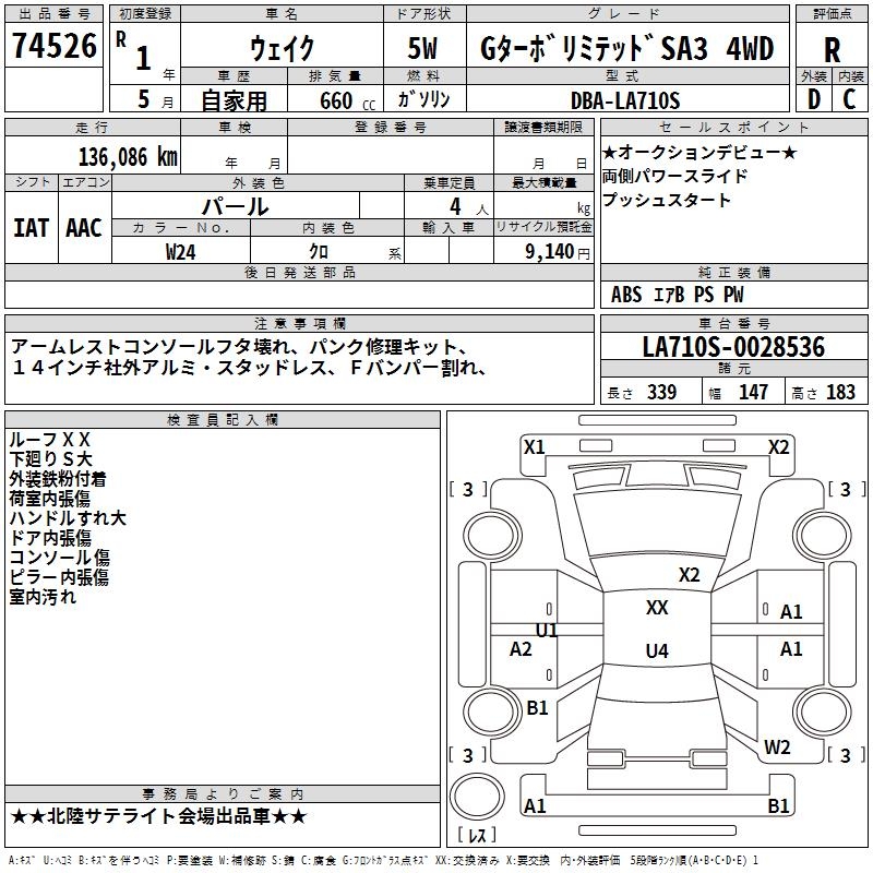 DAIHATSU WAKE