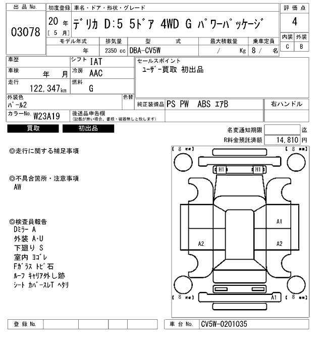 MITSUBISHI DELICA D:5
