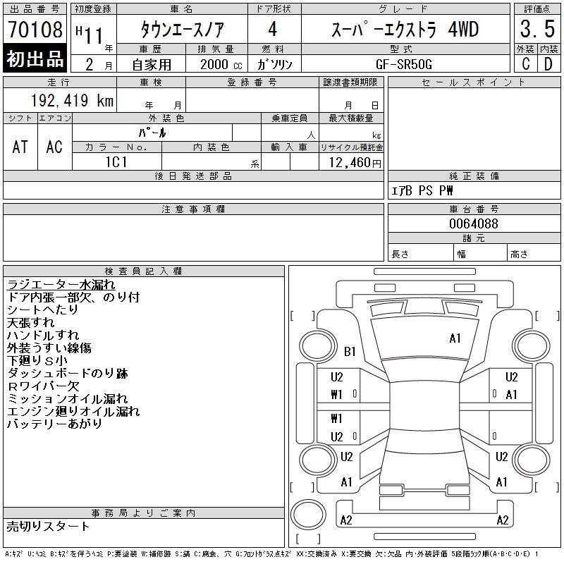 TOYOTA TOWN ACE NOAH