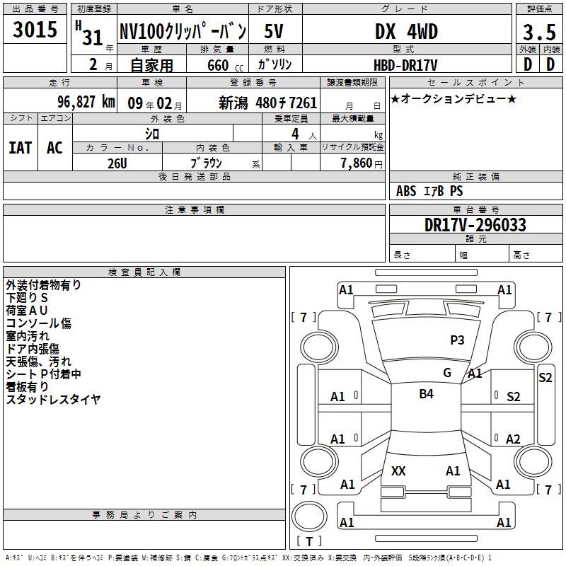 NISSAN NV100 CLIPPER