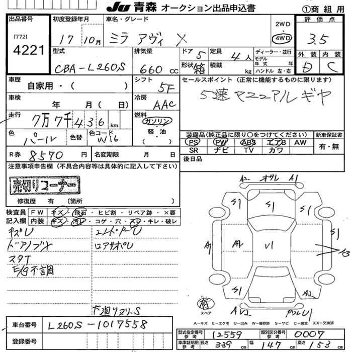 DAIHATSU MIRA AVY