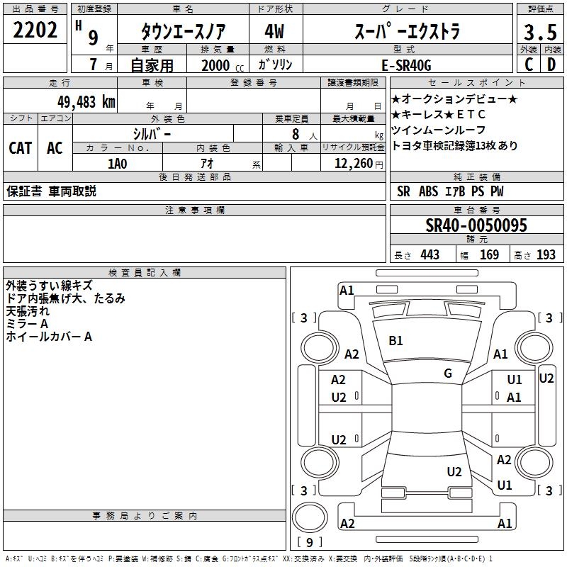 TOYOTA TOWN ACE NOAH