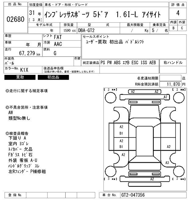 SUBARU IMPREZA