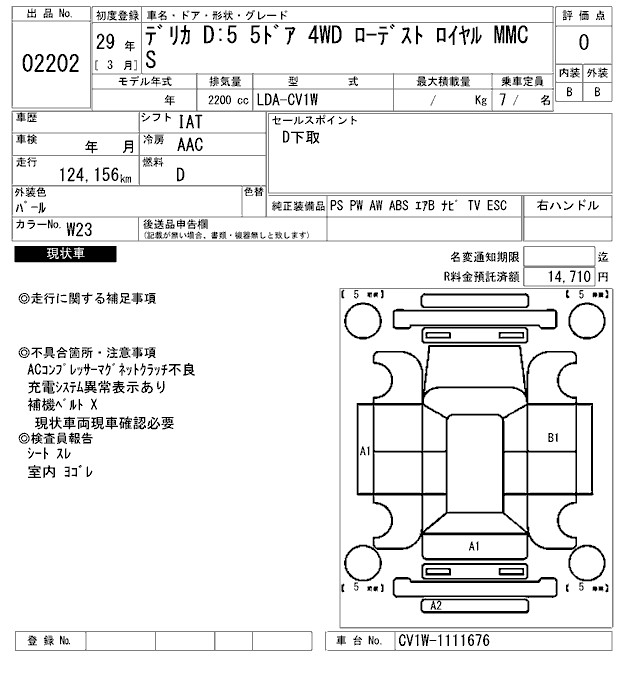 MITSUBISHI DELICA D:5