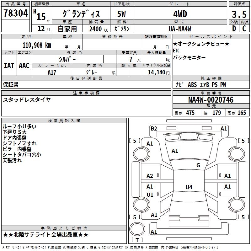 MITSUBISHI GRANDIS