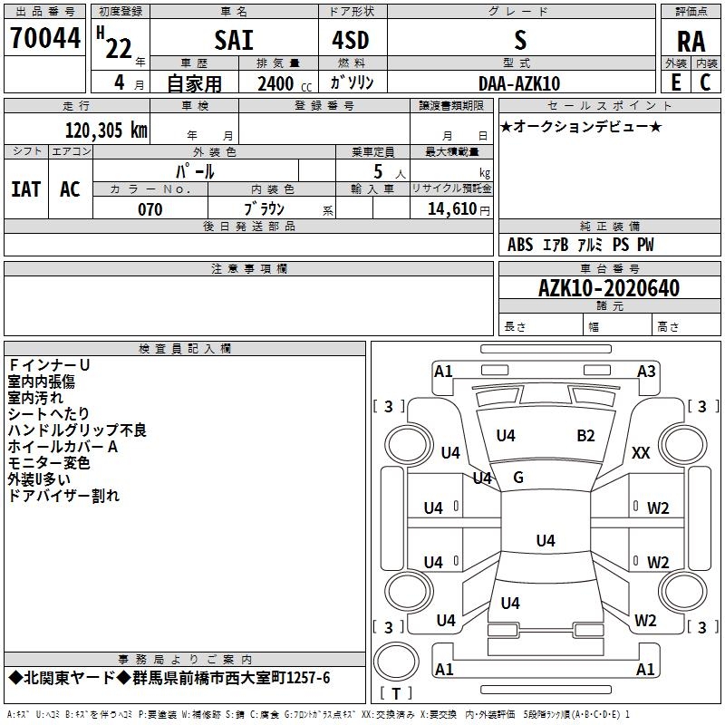 TOYOTA SAI