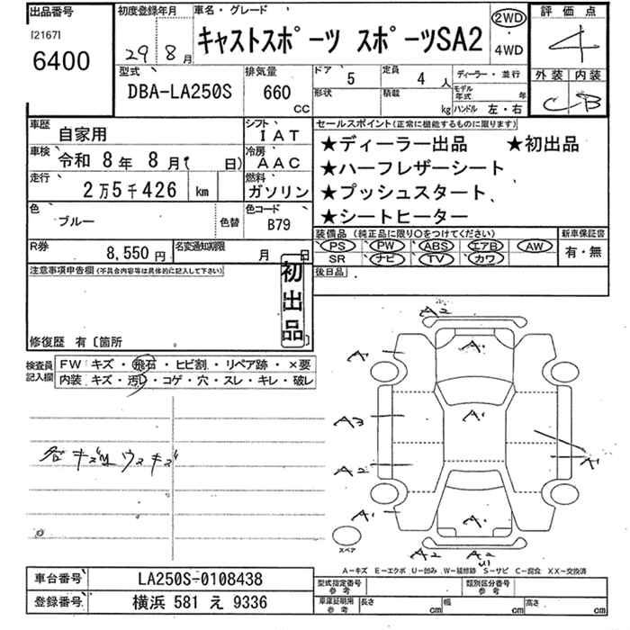 DAIHATSU CAST