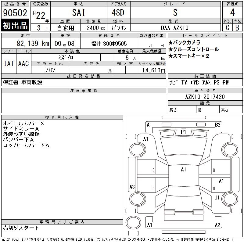 TOYOTA SAI
