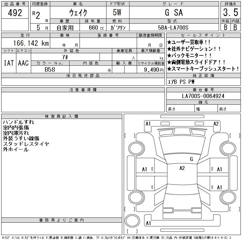 DAIHATSU WAKE