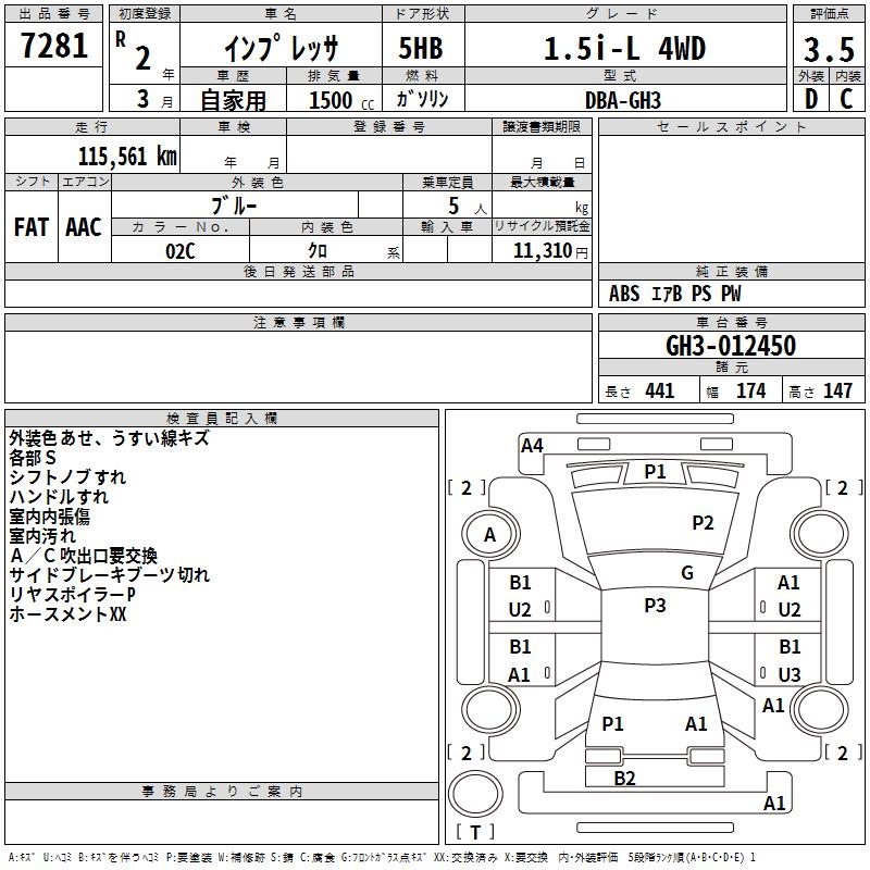 SUBARU IMPREZA