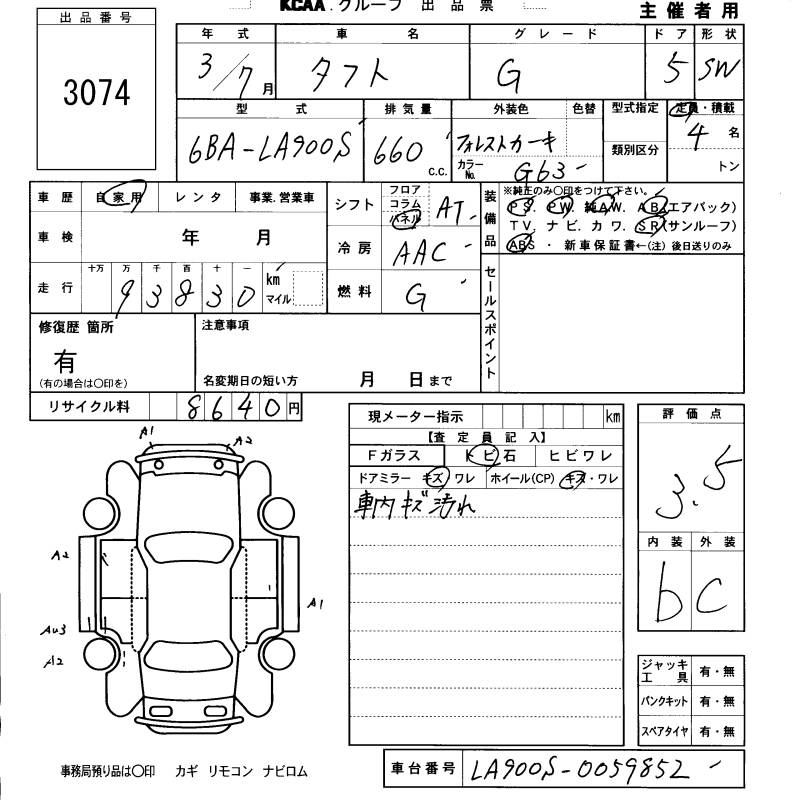 DAIHATSU TAFT