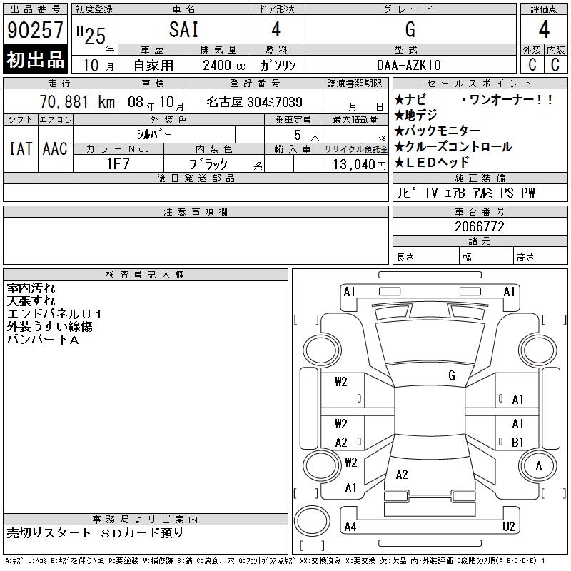 TOYOTA SAI