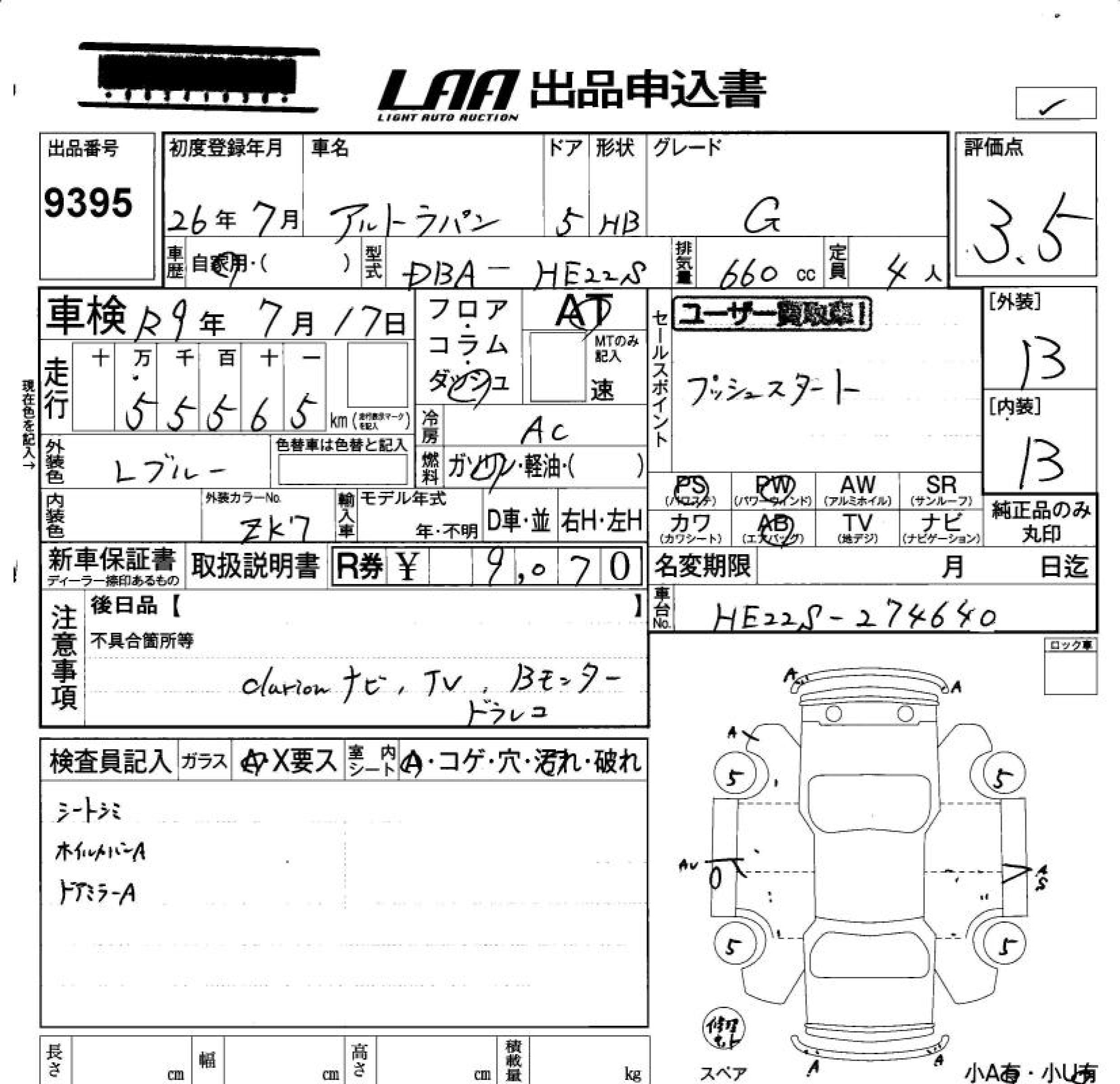 SUZUKI ALTO LAPIN