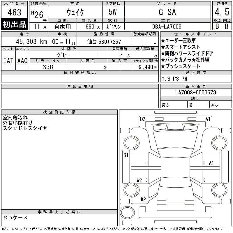 DAIHATSU WAKE