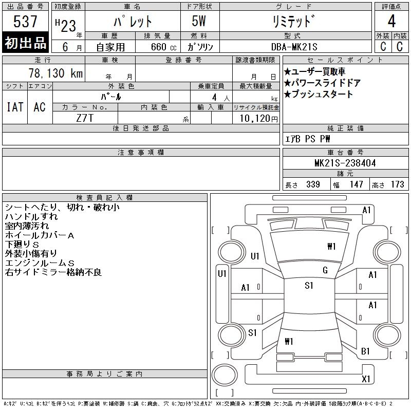 SUZUKI PALETTE