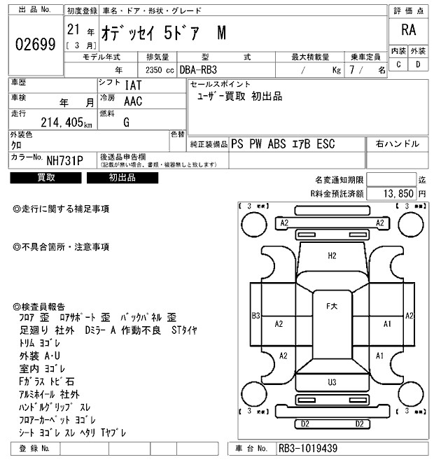 HONDA ODYSSEY