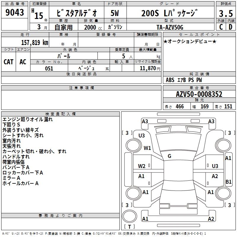TOYOTA VISTA ARDEO