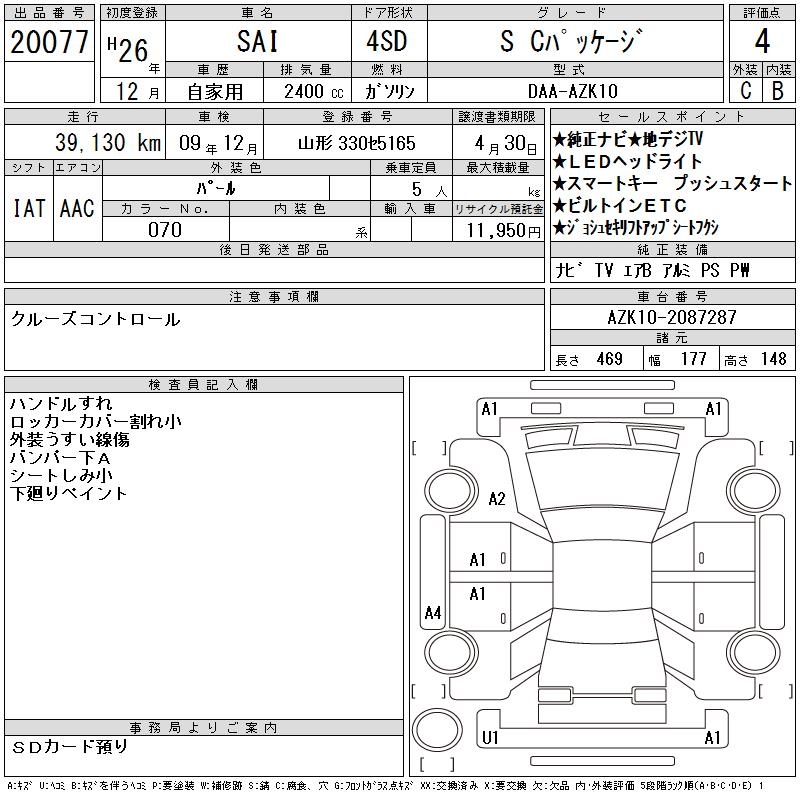 TOYOTA SAI