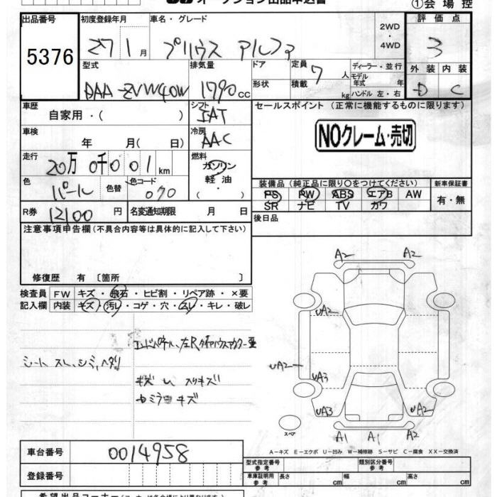 TOYOTA PRIUS ALPHA