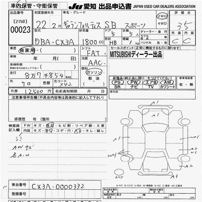 MITSUBISHI GALANT FORTIS