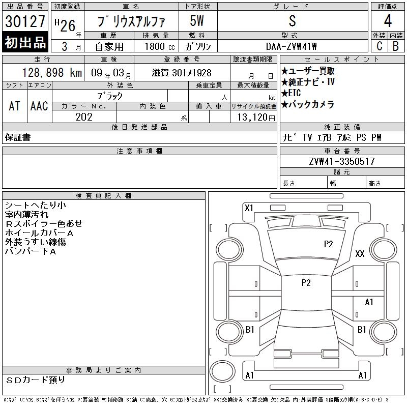 TOYOTA PRIUS ALPHA