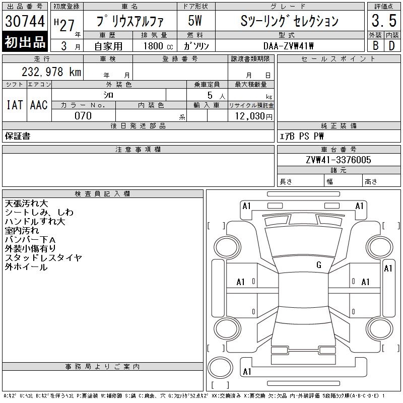 TOYOTA PRIUS ALPHA
