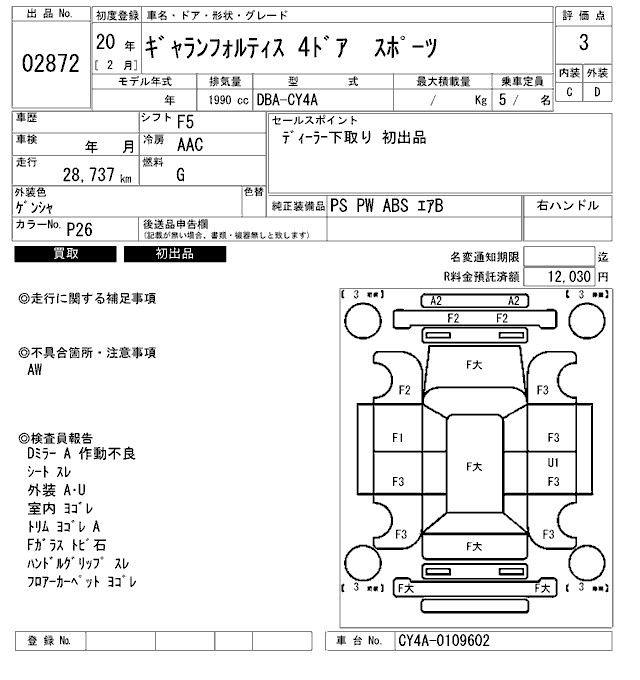 MITSUBISHI GALANT FORTIS