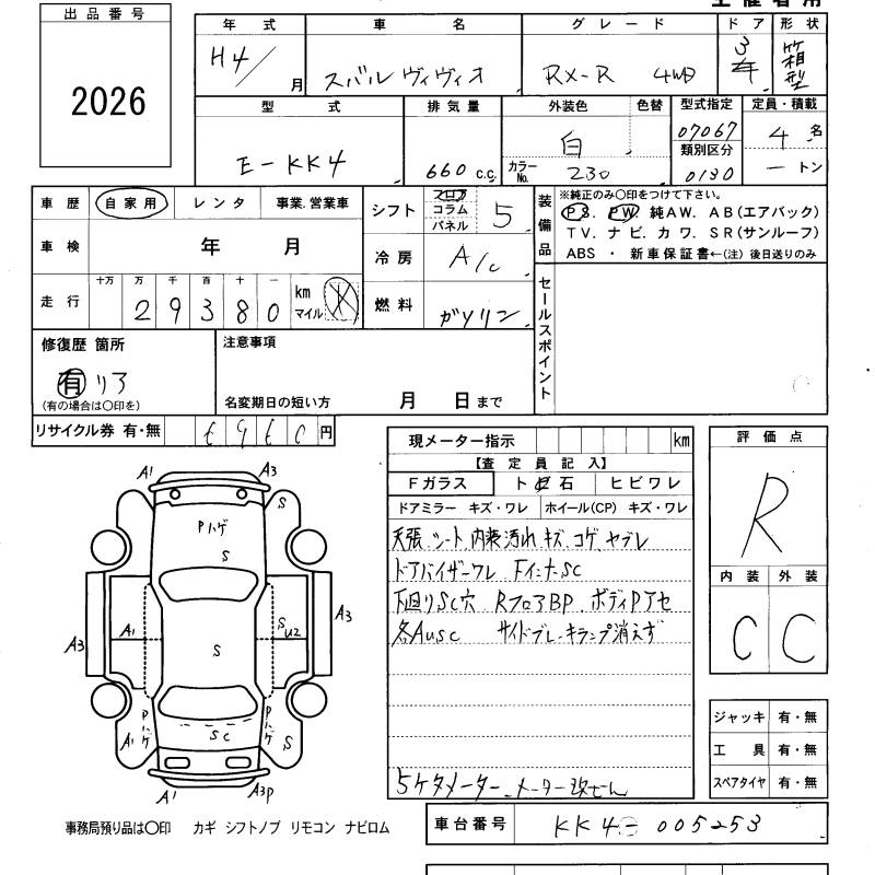 SUBARU VIVIO